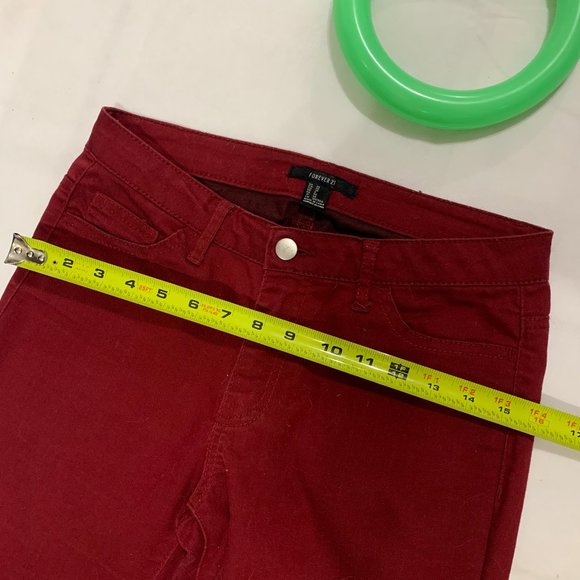 🌀 Forever21 Wine Ankle Pants - Picture 7 of 7